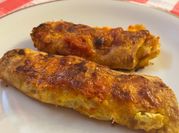 Una foto di cannelloni con uova