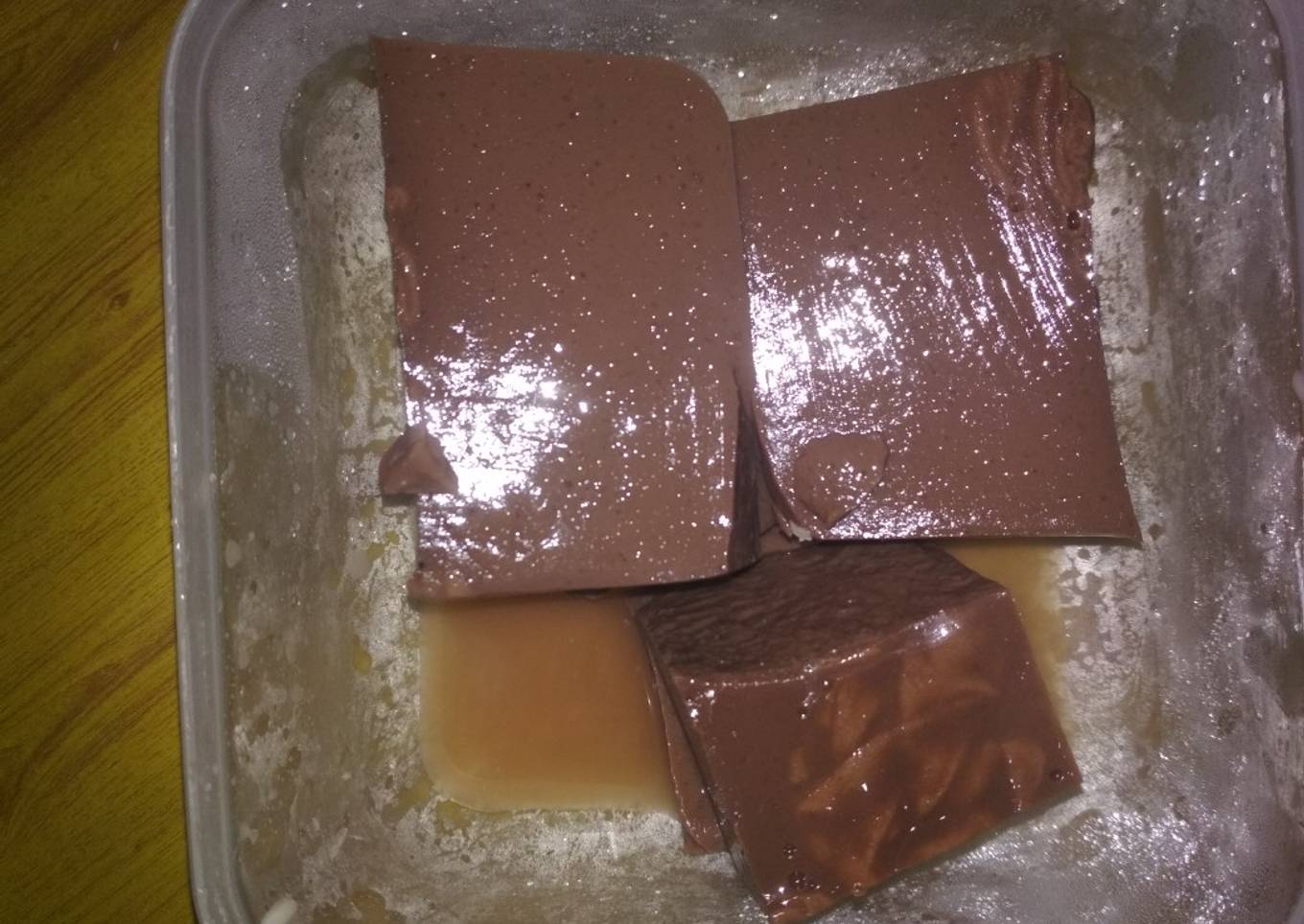 Puding cokelat enak pas rasa nya
