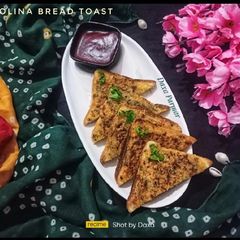 A picture of Semolina Bread Toast / Rava Bread Toast.