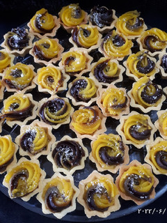 عکسی از دستور حلوای شیر دو رنگ