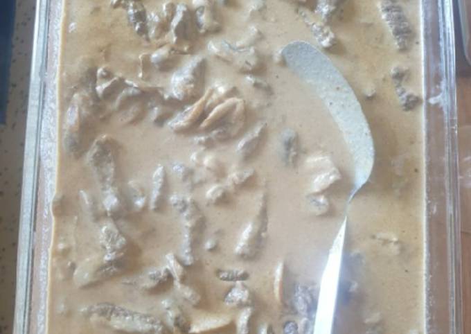 Recipe of Homemade Beef stroganoff