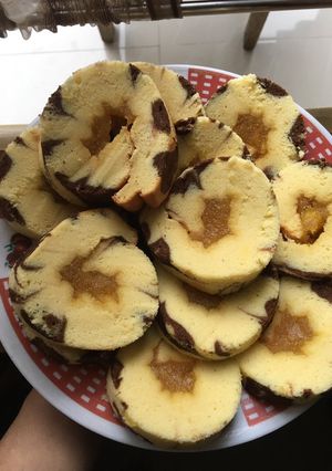 Foto resep Marble chiffon rollcake