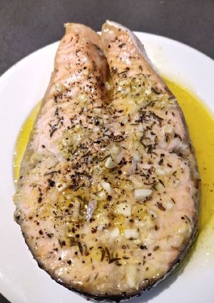 A picture of Baked Butter Salmon.