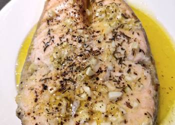 Easiest Way to Make Yummy Baked Butter Salmon