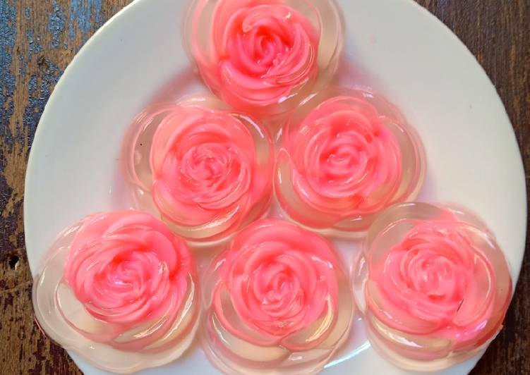 Resep masakan Puding Mawar Kaca | Resep Membuat Puding Mawar Kaca Yang Sempurna