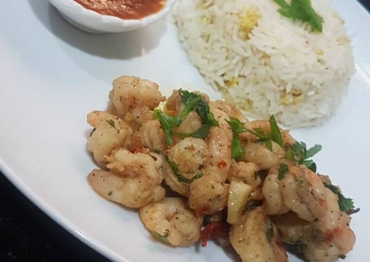 Easiest Way to Make Quick Stir fry/garlic fry shrimps#yearendchallenge