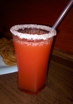 A picture of Watermelon mocktail.