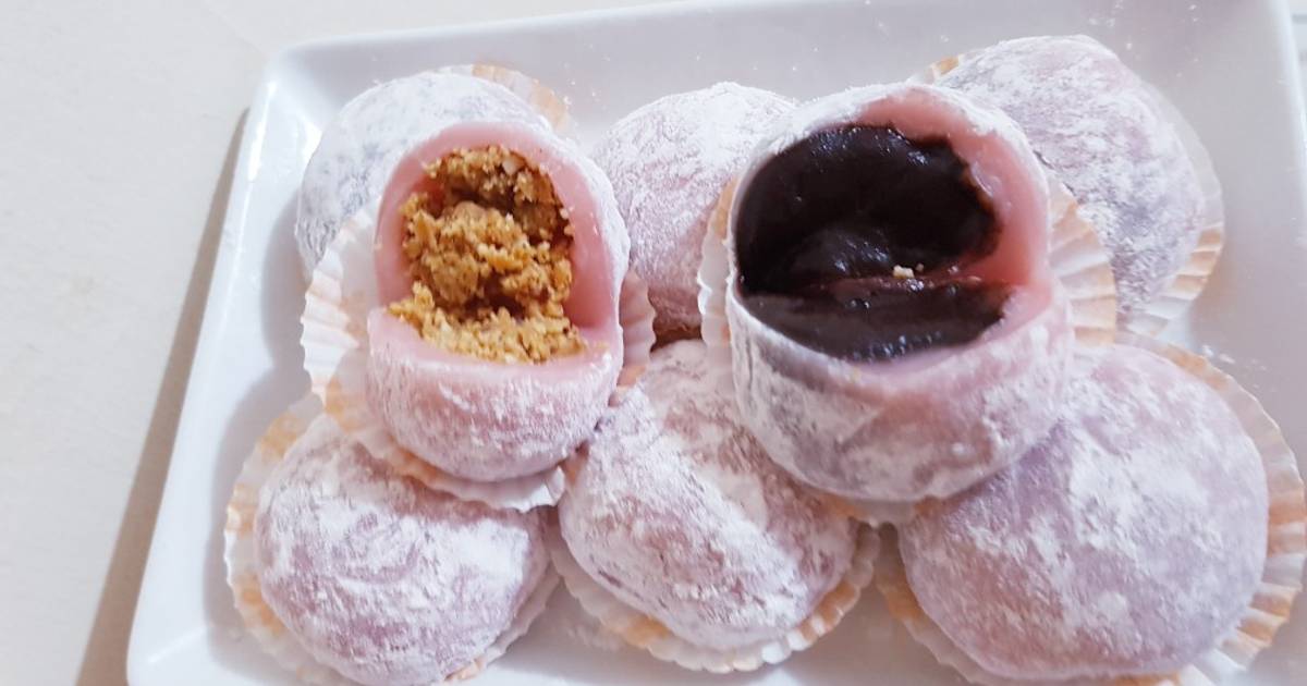 Resep Mochi Isi Coklat Kacang Oleh Merry Dapoeromaykoe Cookpad