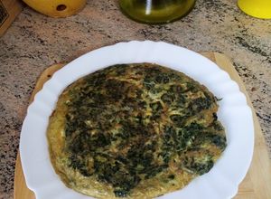 Una foto de Tortilla de collejas silvestres
