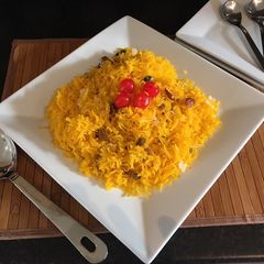 A picture of Yellow Sweet rice (Zarda).