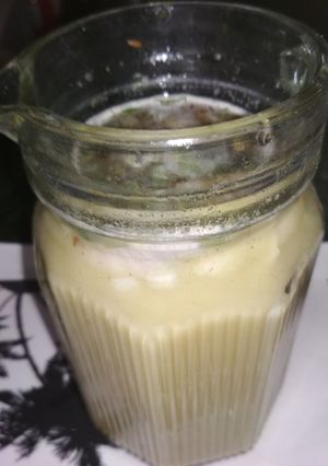 A picture of Summer refreshing salted sattu drink.