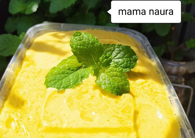 15 Resep: (24). Mango Ice Cream Anti Gagal