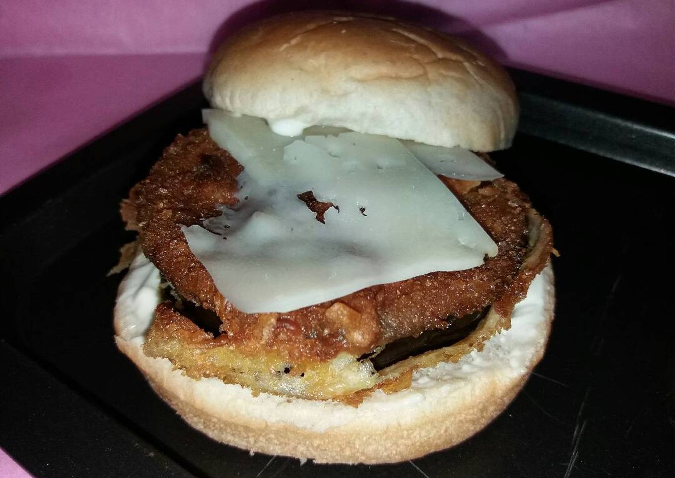 Hamburguesa de berenjena