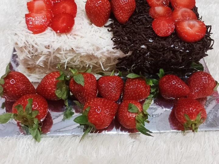 Langkah Gampang Membuat Resep  Kue ulang tahun tanpa pengembang dan emulsifier yang Sempurna, Enak Banget