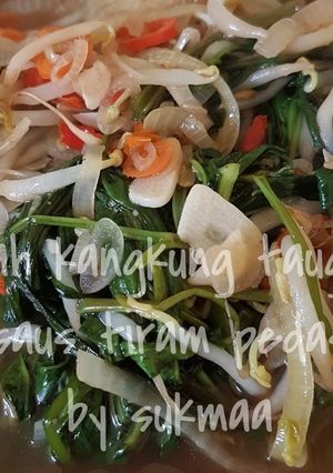 Foto resep Cah Kangkung Tauge Saus Tiram Pedas