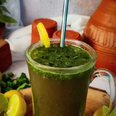 A picture of Summer Drink Series Recipe : 3 Suagrfree Mint Lemonade.