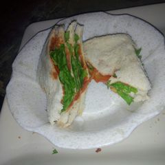 A picture of Lettuce sandwich.