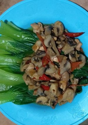 Foto resep Pakcoy siram jamur