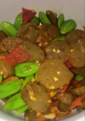 Foto resep Bakso tumis pete