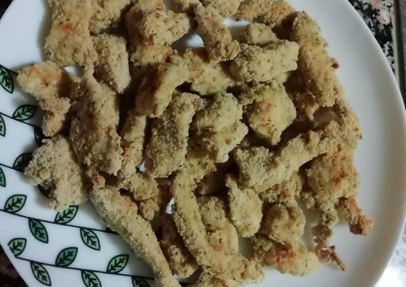 Churritos de pollo al horno