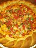 Stuffed Crust Loaded Deep Dish Pizza (papa Murphy's style)