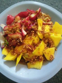 Foto resep Rujak Siram Bumbu Kacang