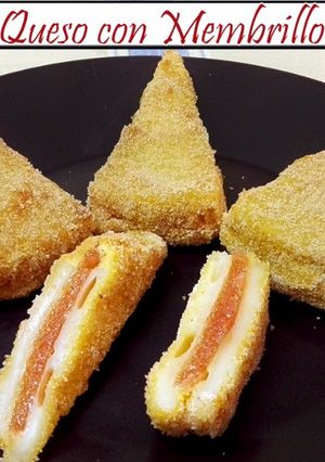 Una foto de Queso con membrillo