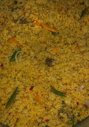 A picture of Cous cous jollof.