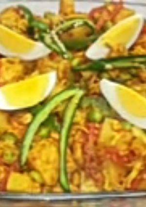 A picture of Mixed Vegetables With Chicken.