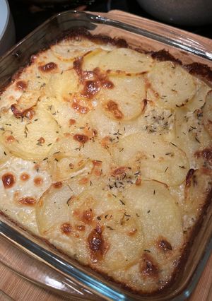 Una foto de Milhojas de papas