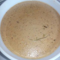 A picture of Peanut sauce curry.