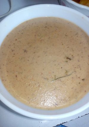 A picture of Peanut sauce curry.