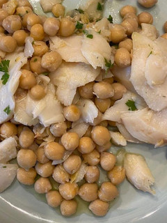 Foto de Salada de bacalhau e grão