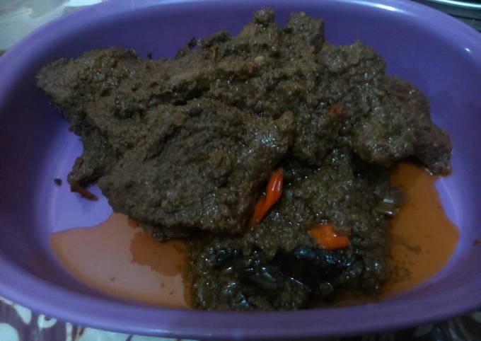 Resep: Rendang sapi praktis Wajib Dicoba
