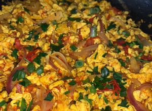 Une photo de Rougail d’œufs (rougail de zèf)