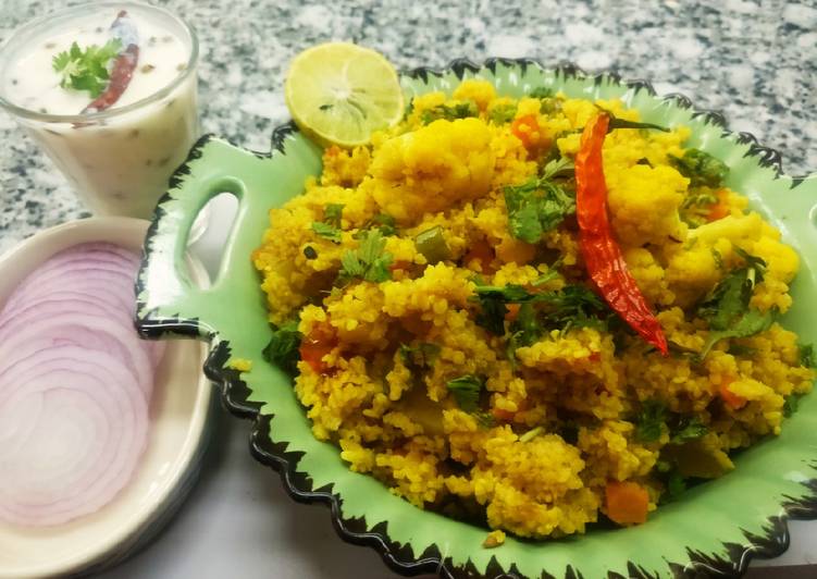 Simple Way to Prepare Favorite Small millets in veg pulav shape