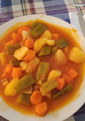 Una foto de Guisado de patatas con sepia