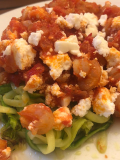 Φωτογραφία της συνταγής Zoodles με γαρίδες