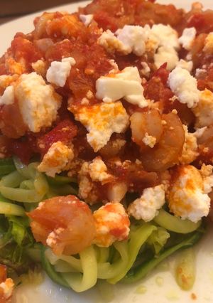 Φωτογραφία της συνταγής Zoodles με γαρίδες