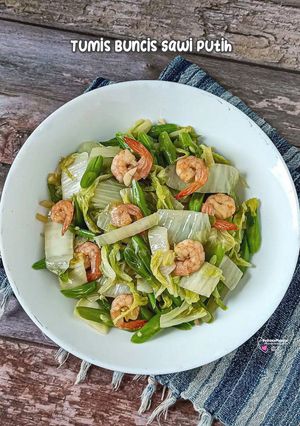 Foto resep Tumis buncis sawi putih