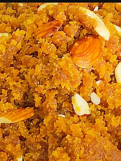 A picture of Instant Moong Dal Halwa.