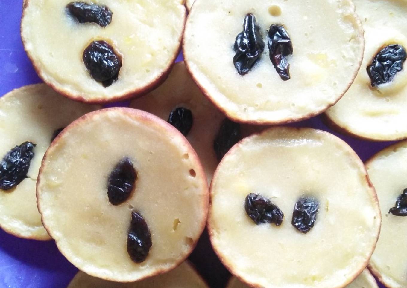 Kue lumpur pisang & kismis manis