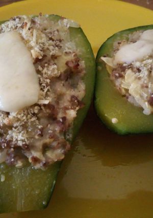 Una foto de Zuchinis rellenos