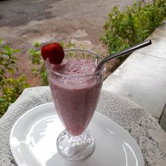Strawberry milkshake A picture of Strawberry milkshake.