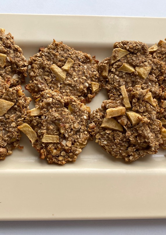 Una foto de Galletas saludables de avena, plátano y manzana