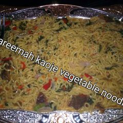 Vegetable noodles A picture of Vegetable noodles.