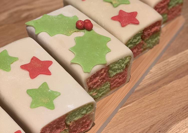 Easiest Way to Prepare Perfect Christmas Battenberg 🎄