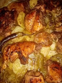 صورة لوصفة صينيه بطاطا مع دجاج