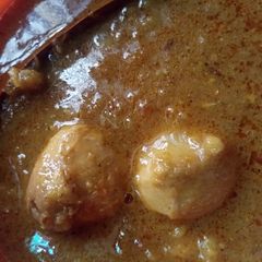 A picture of Kache singhare ki sabzi.