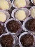 Trufas de chocolate y coco